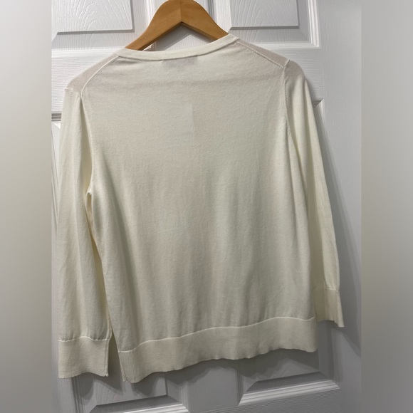 NWT Loft Button Up Women’s Cardigan Cream Ivory Colour Size Medium Capsule Piece - Picture 6 of 9
